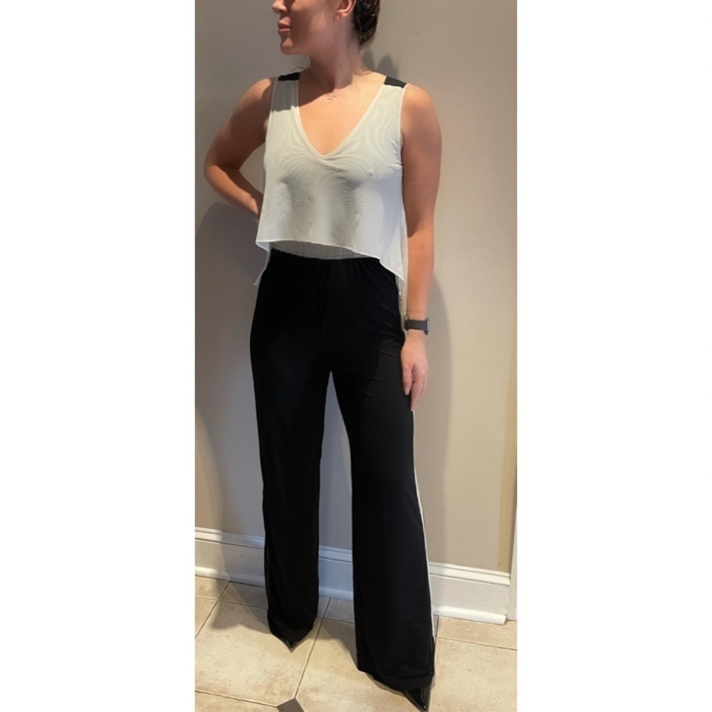 Jovani Jumpsuit Black and White